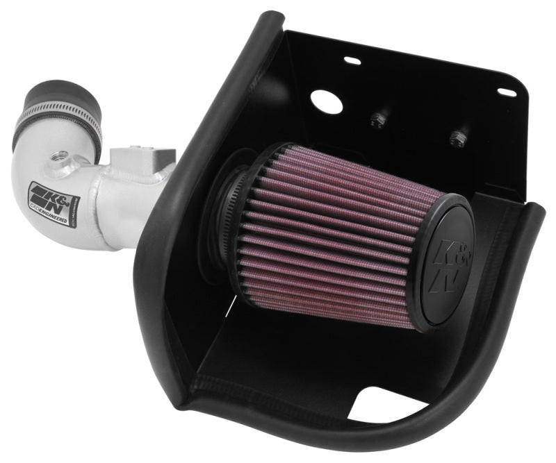 K&amp;N Fits 11-12 Ford Fiesta 1.6L L4 Silver Typhoon Performance Intake