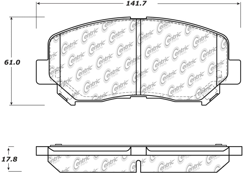 Stoptech Performance Front Brake Pads Fits 13-14 Dodge Dart/Jeep Cherokee