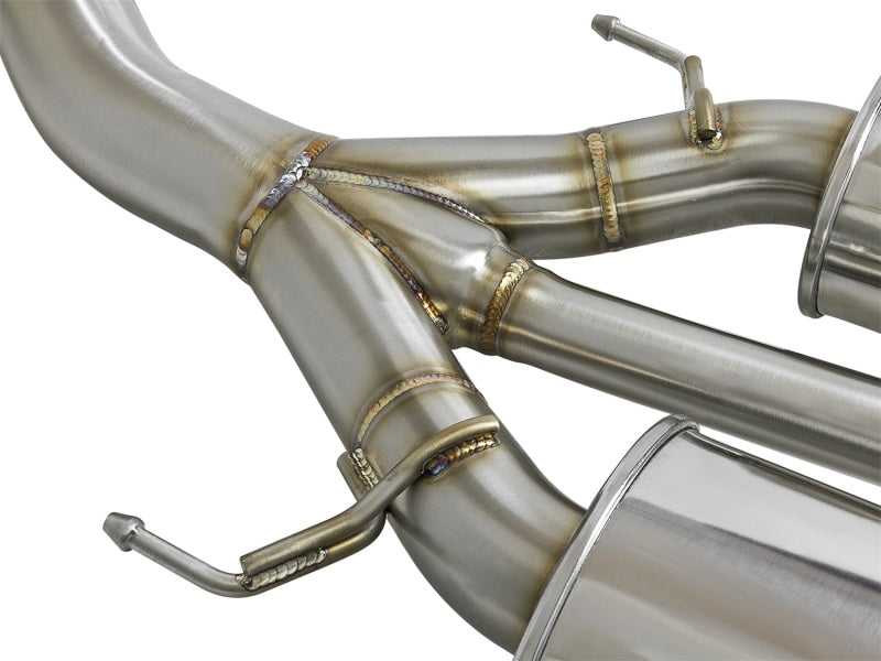 aFe Takeda Fits 3in 304 SS Cat-Back Exhaust W/ Tri-Black Tips 17-18 Honda Civic