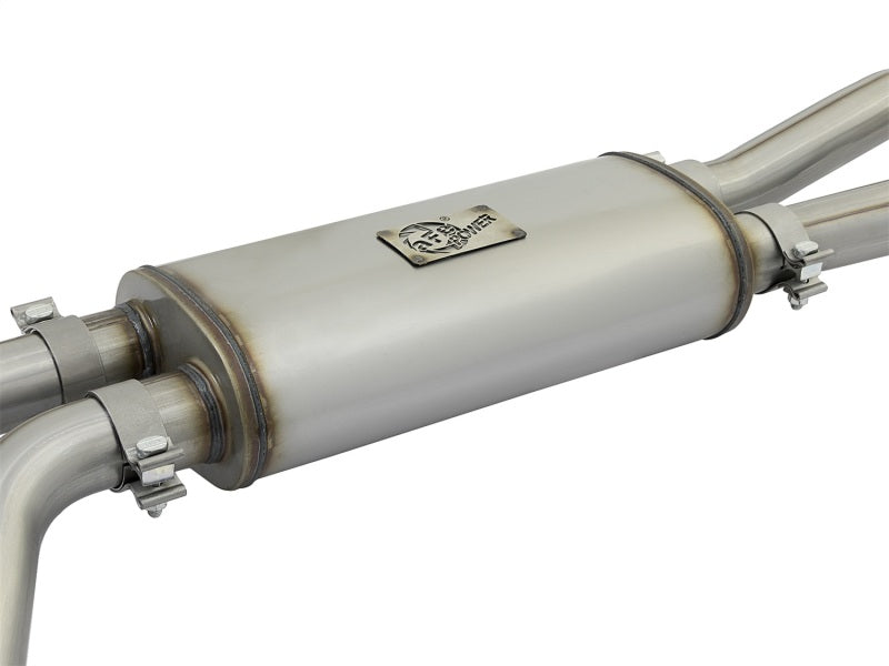 aFe Fits Rebel Series 3in SS Cat-Back Exhaust System W/ Polished Tip 04-15