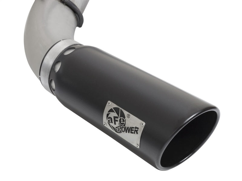 aFe LARGE BORE Fits HD 5in DPF-Back SS Exhaust W/ Black Tip 2016 Nissan Titan