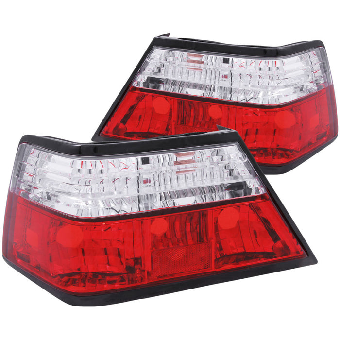 Anzo Fits 1986-1995 Mercedes Benz E Class W124 Taillights Red/Clear