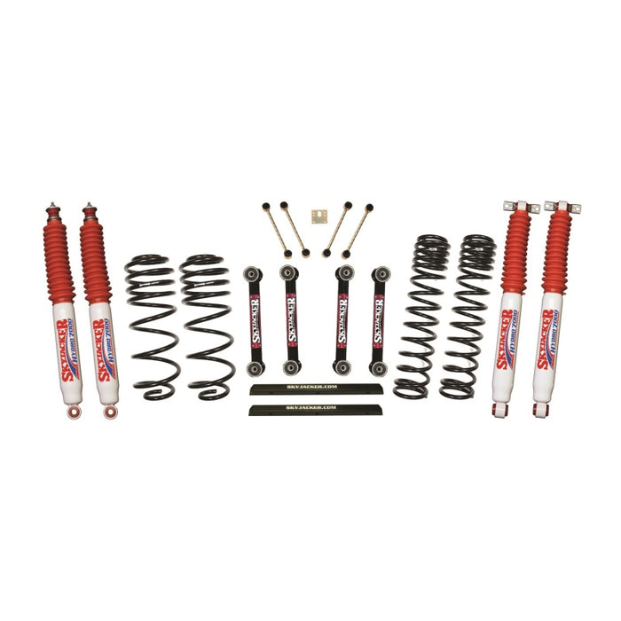 Skyjacker Fits 03-06 Jeep TJ 4in D-Rate Long Travel Kit W/ OE FR/RR Lower