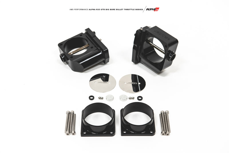 Ams Fits Performance 2009+ GT-R R-35 Alpha CNC Big Bore Throttle Body Set W/