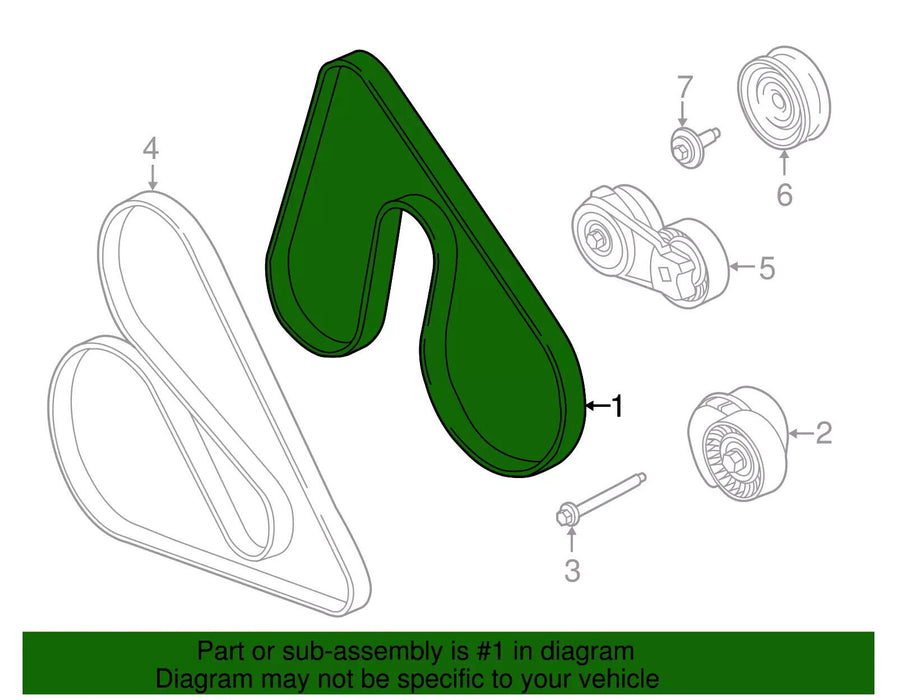 Genuine Ford Serpentine Belt BL3Z-8620-D