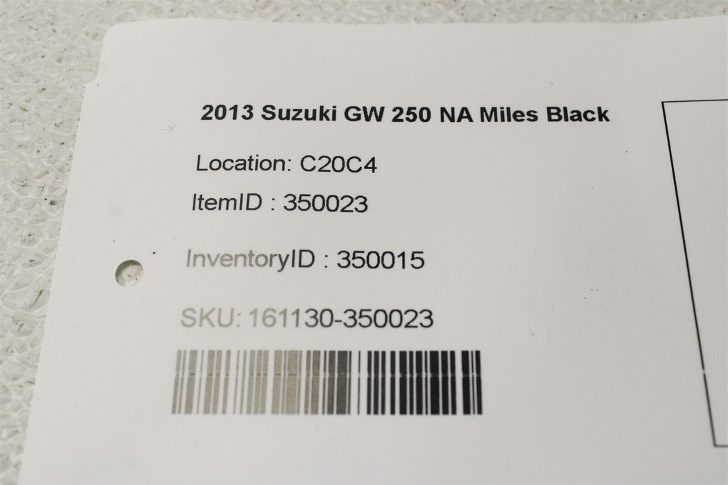 2013 Suzuki GW 250 Coolant System Pipe Thermostat 13-18