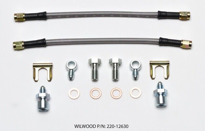 Wilwood 220-12630 Flexline Kit D154 10in x 3/8-24 IF 10mm Banjo