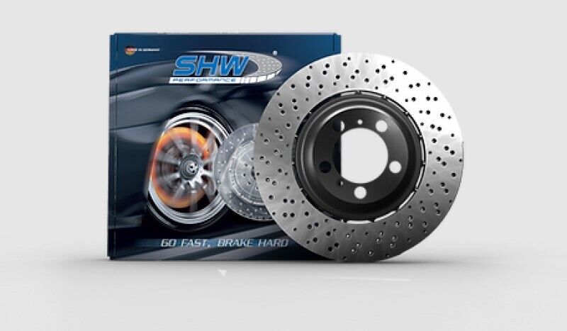 SHW Performance BRL42503 Left Rear Cross-Drilled Lightweight Brake Rotor