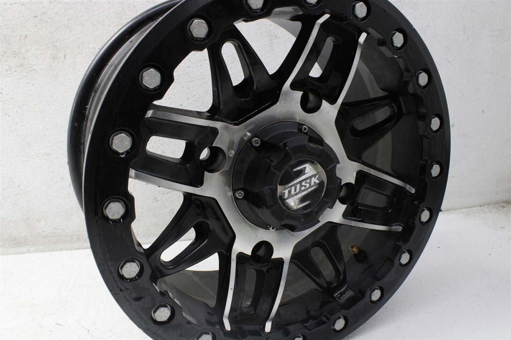 Tusk Wasatch Machined Black Beadlock 14x7 Offset 30 UTV ATV Wheel Rim Assembly