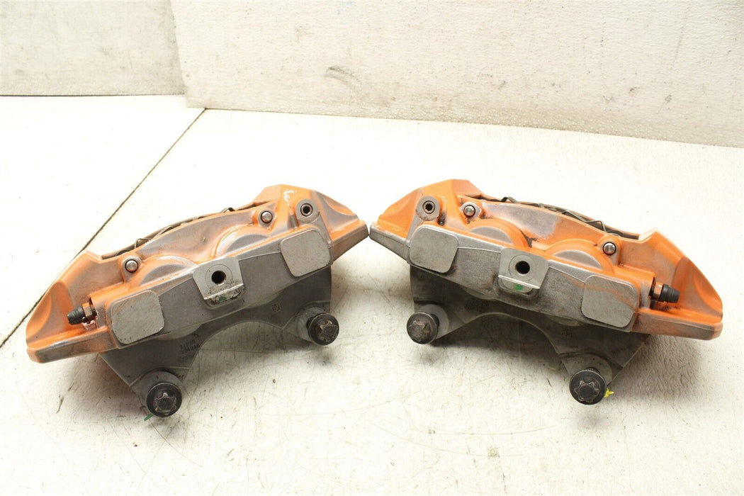 2021 Tesla Model 3 Front Brembo Caliper Set Factory OEM Painted Orange 17-21