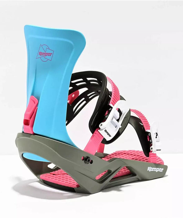 Kemper Freestyle Snowboard Bindings S/M Carolina Blue