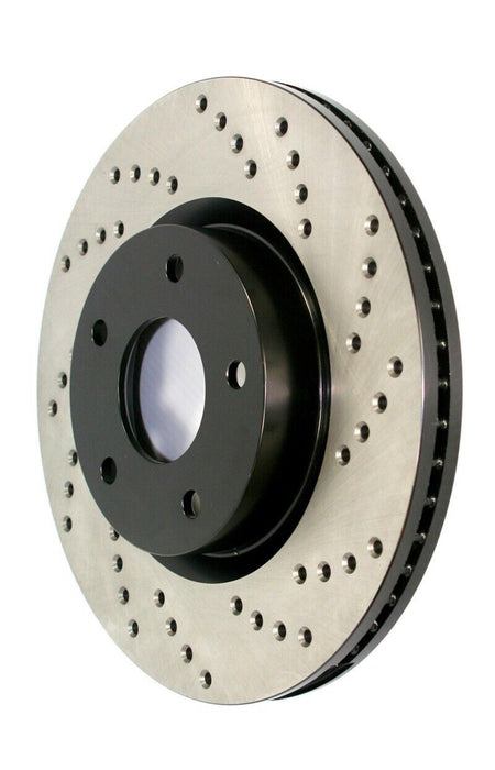 StopTech 128.34080R Sport Cross-Drilled Disc Brake Rotor