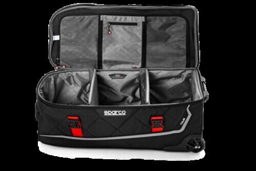 Sparco Tour Bag Black / Silver 127 Lt Capacity 016437NRSI