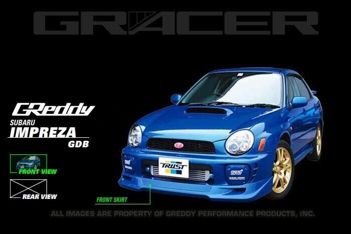 GReddy 17060052 Gracer Front Bumper Lip Spoiler For 02-03 Impreza WRX Sedan