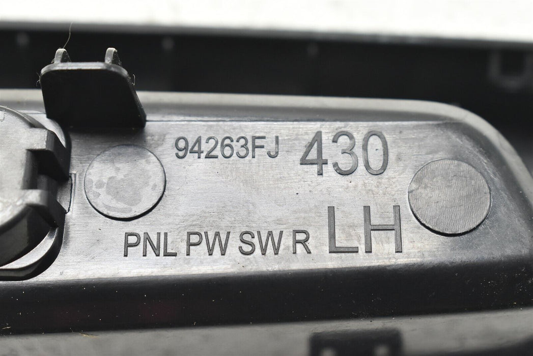 15-17 Subaru WRX Rear Left Door Window Switch Trim Cover LH 2015-2017