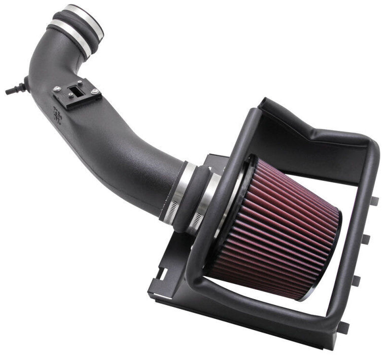 K&N 57-2580 Performance 57 Series Round Cotton Air Intake Kit for Ford F150 4.6L