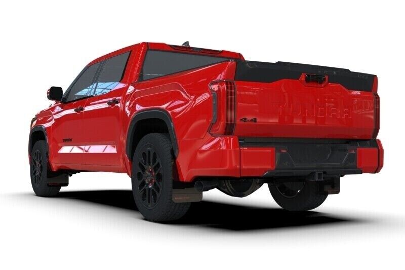 Rally Armor MF110-UR-BLK-WH Black Mud Flap/White Logo Fits 2022+ Toyota Tundra