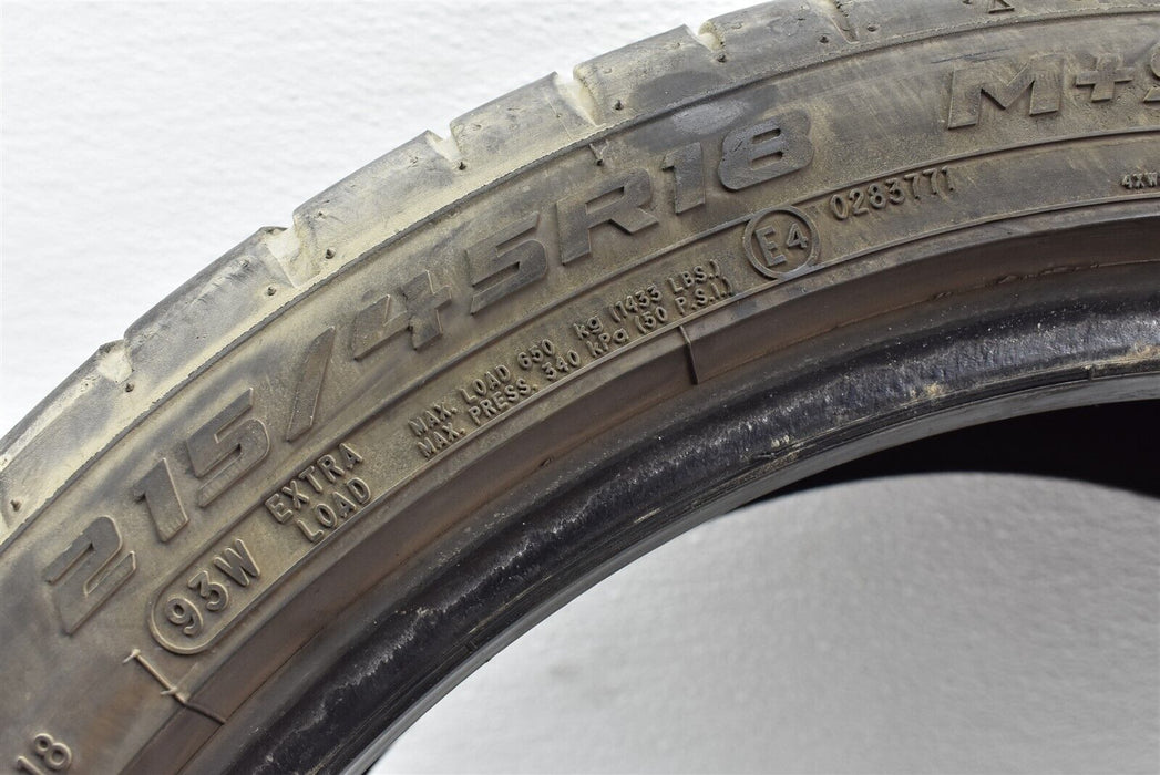 Cooper Zeon Rs3-G1 Tire 215/45R18 M+S 93W 5/32nds Tread