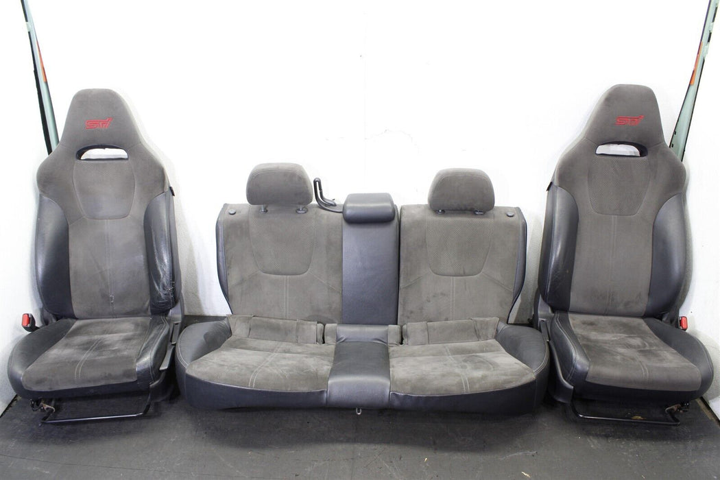 08-14 Subaru Impreza WRX STI Front and Rear Seat Set Seats 2008-2014