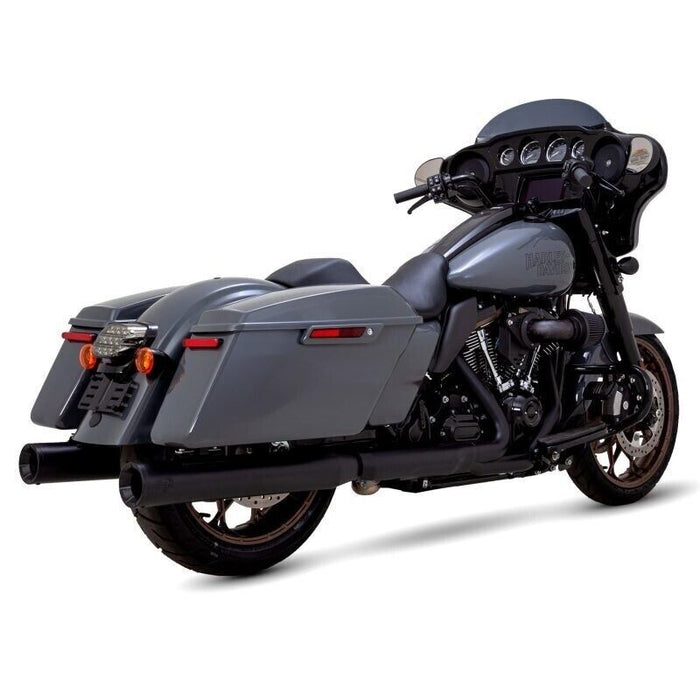 Vance & Hines Eliminator 400 Dual Slip-On Mufflers Black #46714 Harley Davidson