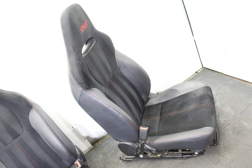 2013 Subaru WRX STI Front And Rear Seat Set Black Factory OEM 08-14