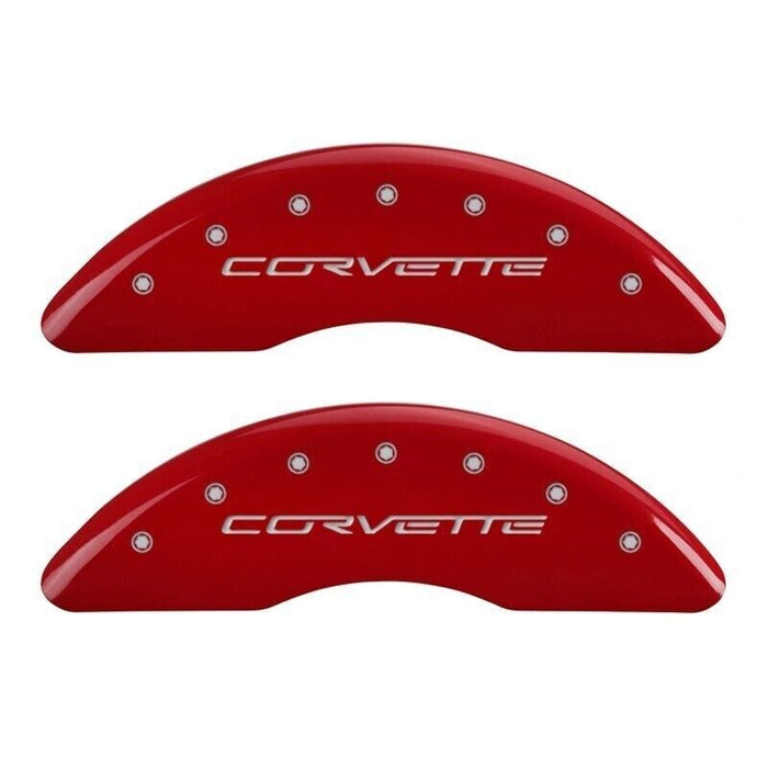 MGP Red Aluminum Caliper Covers For 06-13 Chevrolet Corvette Grand Sport / Z06