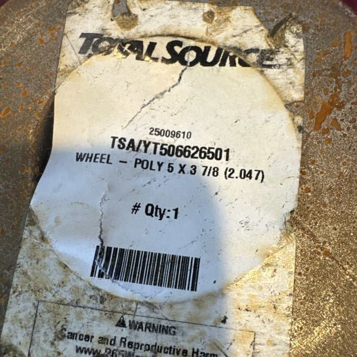 Single Total Source TSA/YT506626501 Poly Wheel 5 x3 7/8 (2.047)