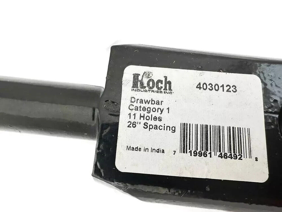 Koch 4030123 11 Holes & 26" Spacing Drawbar NEW FREE FAST SHIP