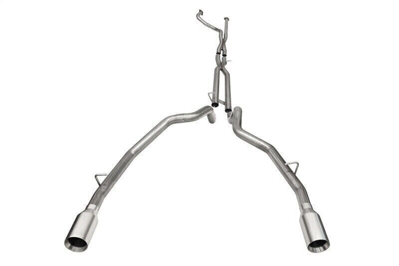 Corsa TRX Crew Cab Baja Exhaust Dual Rear Satin Tip For 21-22 Dodge Ram