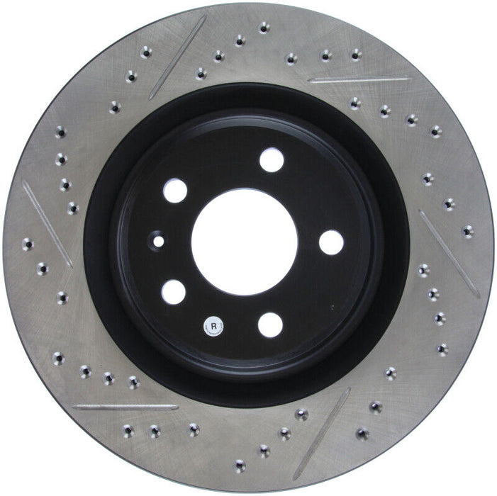 Disc Brake Rotor-Sport Cross-Drilled and Slotted Rear Right Stoptech 127.33137R