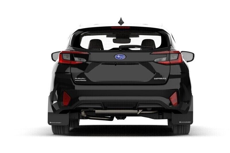 Rally Armor MF105-UR-BLK-WH Black Mud Flap/White Logo Fits 2024 Subaru Impreza