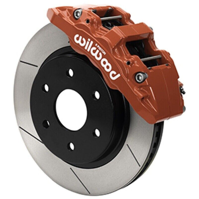 Wilwood 140-17000-R Disc Brake Aero6-Dm Front Slotted Rotor 6-Piston Red Caliper