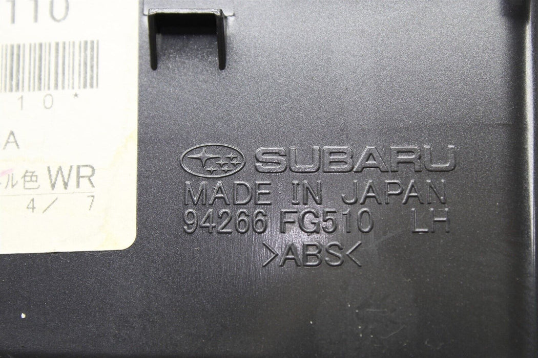 2008-2014 Subaru WRX Driver Rear Left Window Switch Trim Panel Cover OEM 08-14