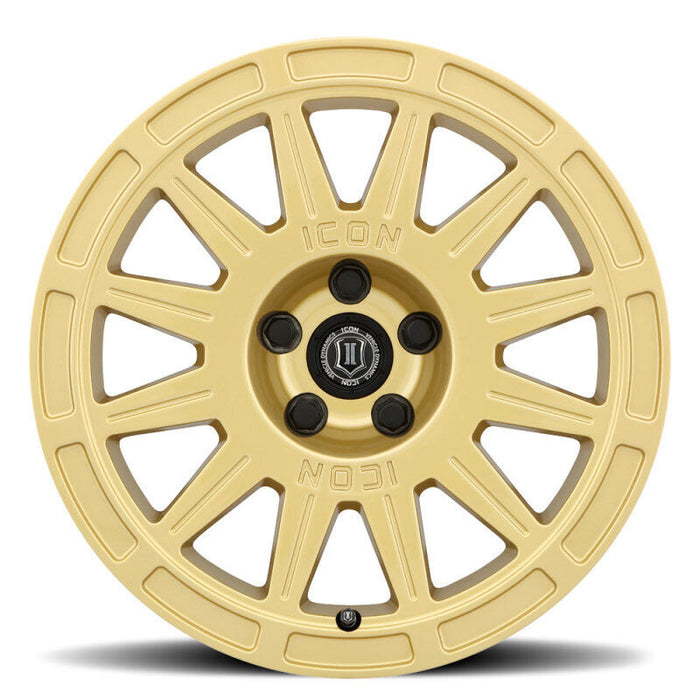 ICON Ricochet Fits 17x8 5x4.5 38mm Offset 6in BS - Gloss Gold Wheel