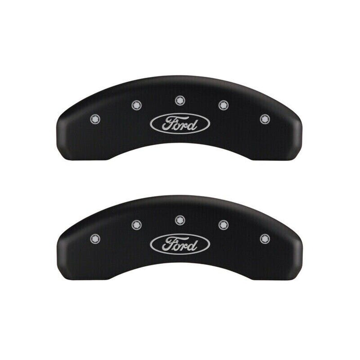 MGP Front/Rear Caliper Covers-Red, Ford F-150; 10219SFRDRD