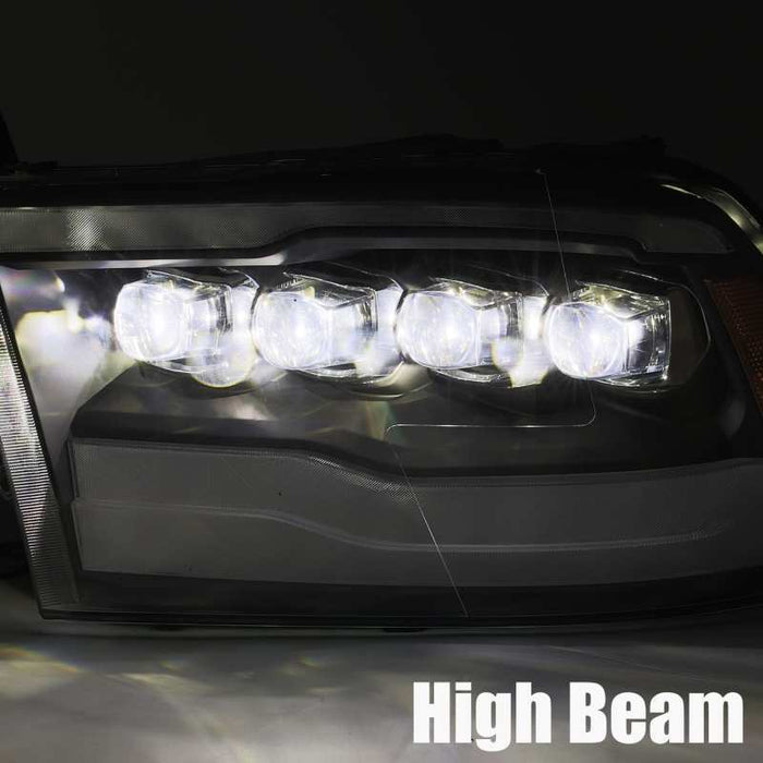 Alpharex 880591 NOVA-Series LED Projector Headlights Chrome For 09-18 Ram Truck