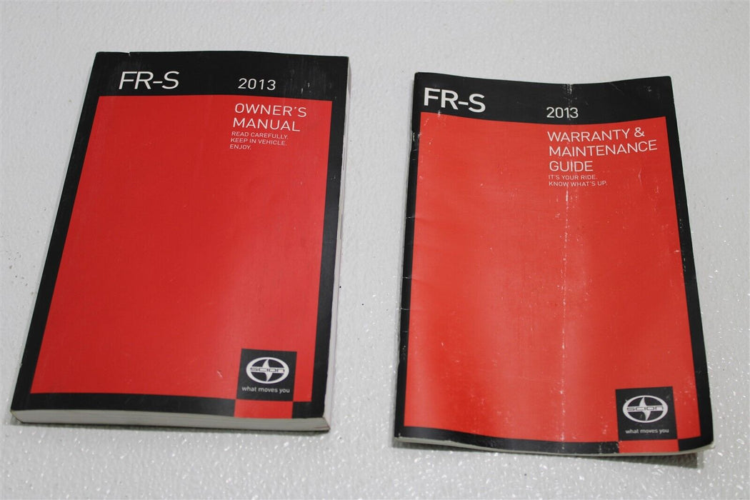 2013 Scion FR-S Owners Manual Booklet Assembly Factory OEM 13