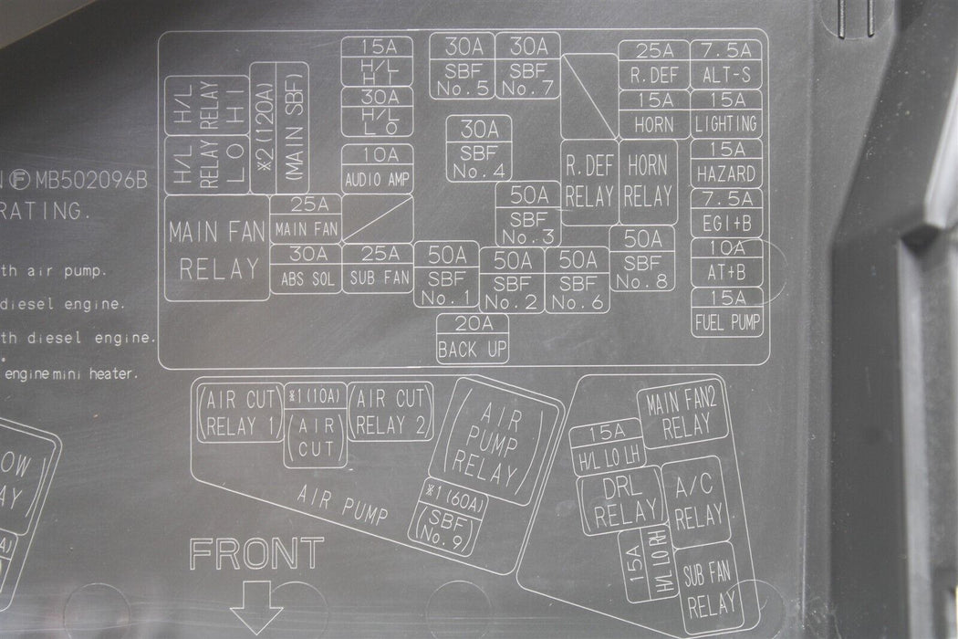 2008-2014 Subaru Impreza WRX STI Engine Fuse Box Cover Trim 08-14