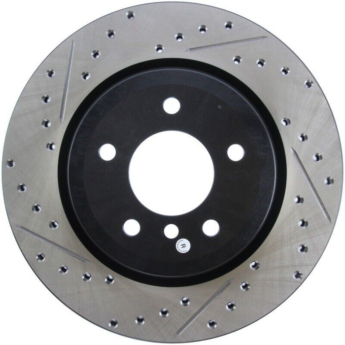 StopTech 127.34080R Sport Drilled & Slotted Rear Right Disc Brake Rotor