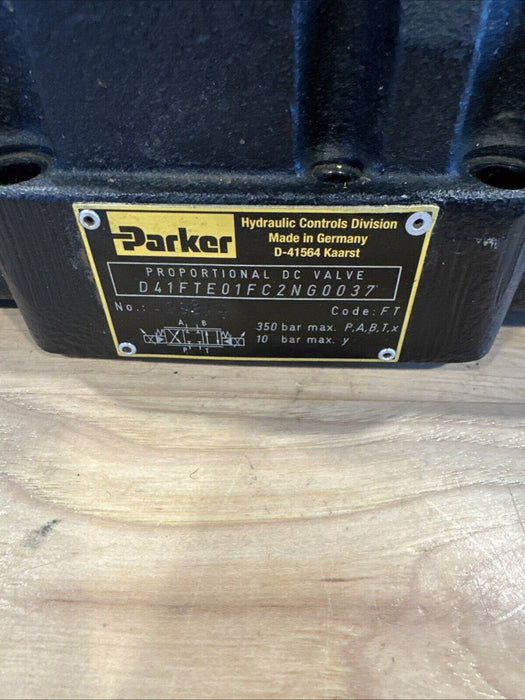 Parker D41FTE01FC2NG0037 Hydraulic Proportional Servo DC Valve 350bar