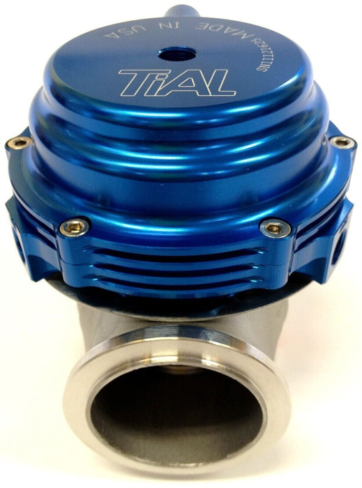 Tial MVR 44mm Wastegate With V-Band Flanges All Springs Pressure Included (Blue)