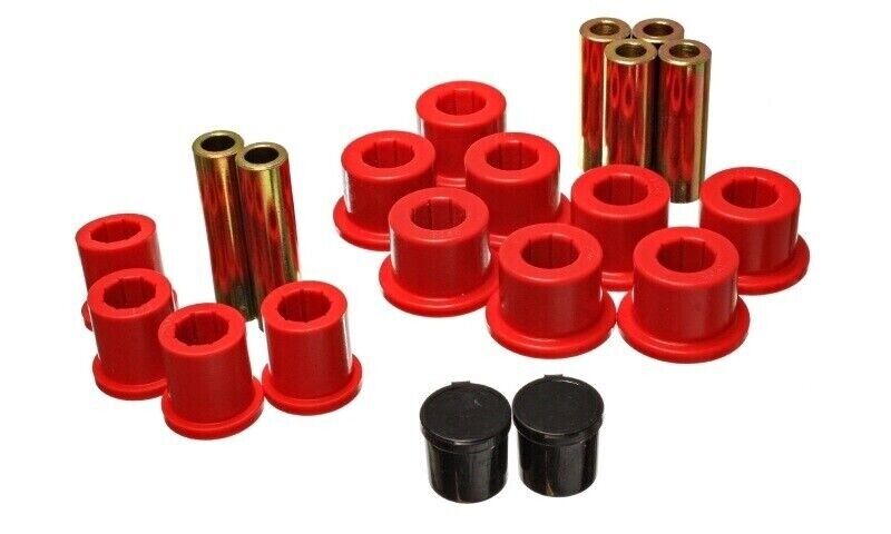 Energy Suspension 5.2118R Leaf Spring Bushing Set Red Rear For 06-08 Ram 1500