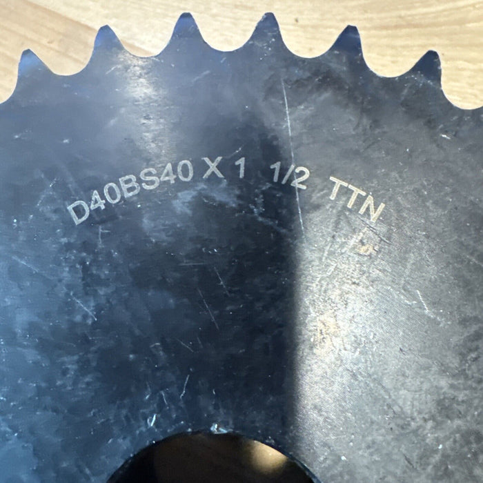 D40BS40 Sprocket With 1-1/2" Finished Bore