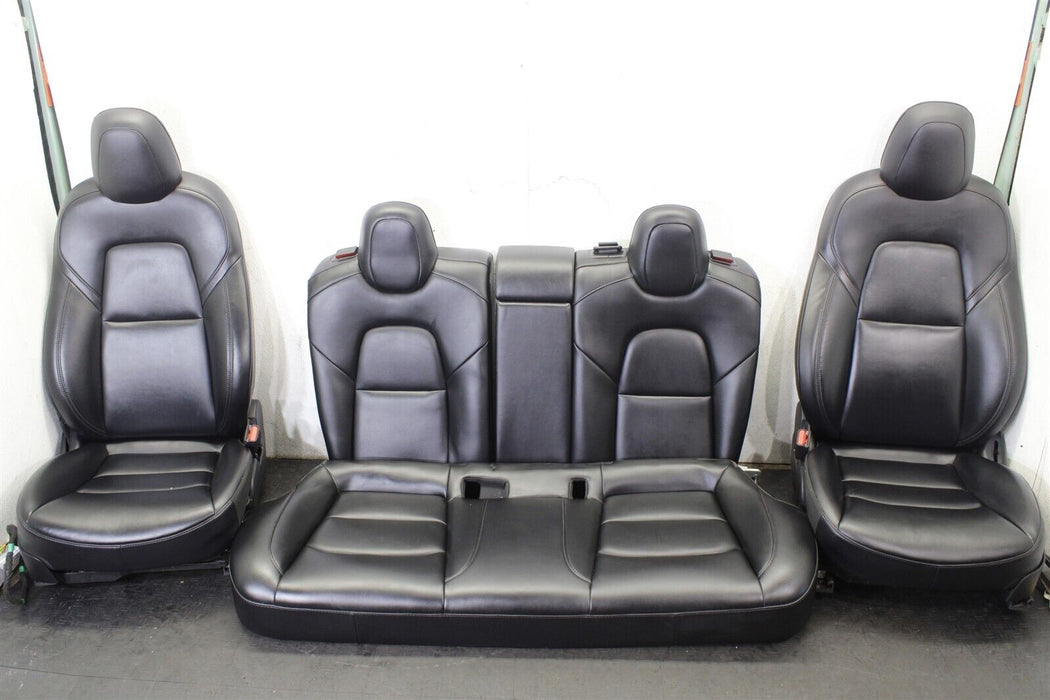 2021 Tesla Model 3 Black Seat Set Front And Rear Factory OEM 17-21