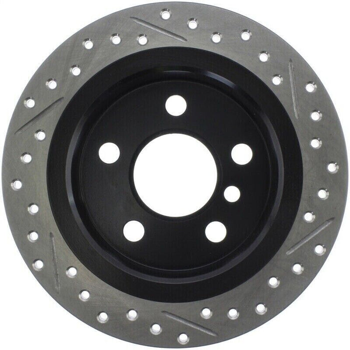 StopTech 127.34159R Sport Cross-Drilled And Slotted Disc Brake Rotor Fits Cooper