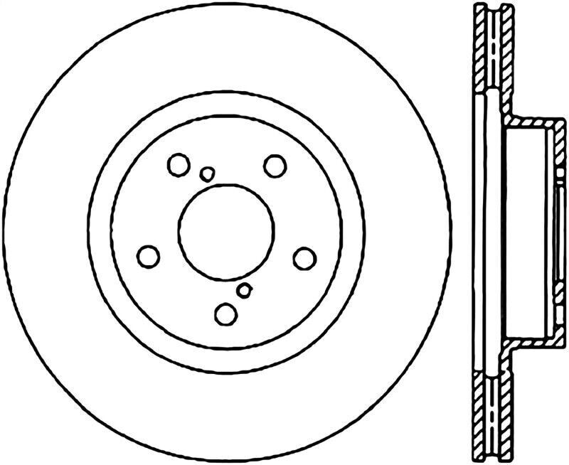 StopTech 126.47022CSL Sport Cryo-Treated Slotted Disc Brake Rotor