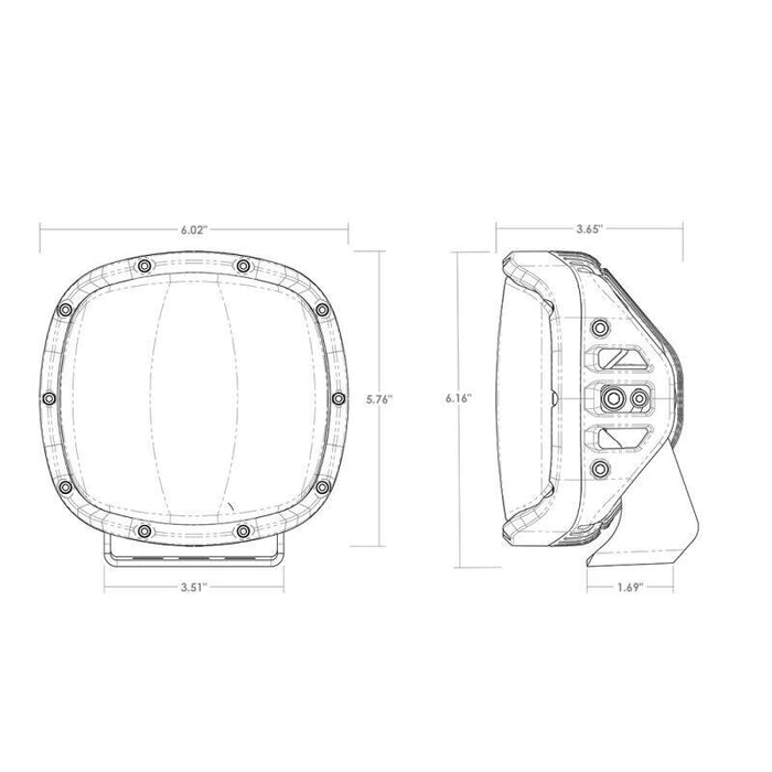 Rigid Industries Adapt XP Extreme Powersports LED Light / Pair / 300415