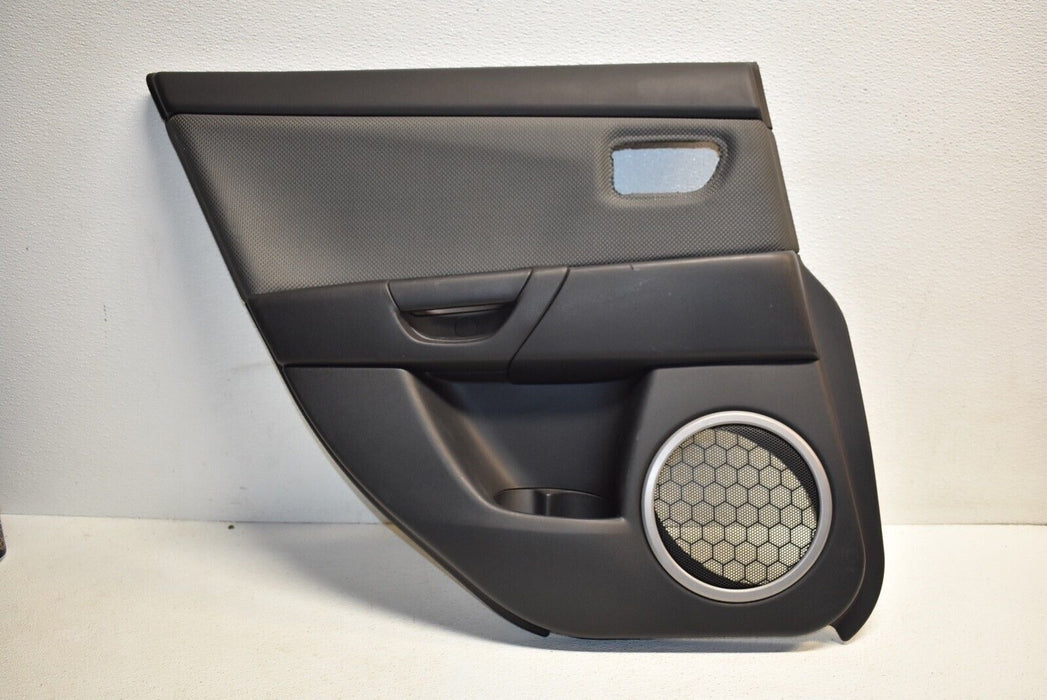 07-09 Mazdaspeed3 Door Panel Rear Left Driver Side LH Card Cover Trim 2007-2009