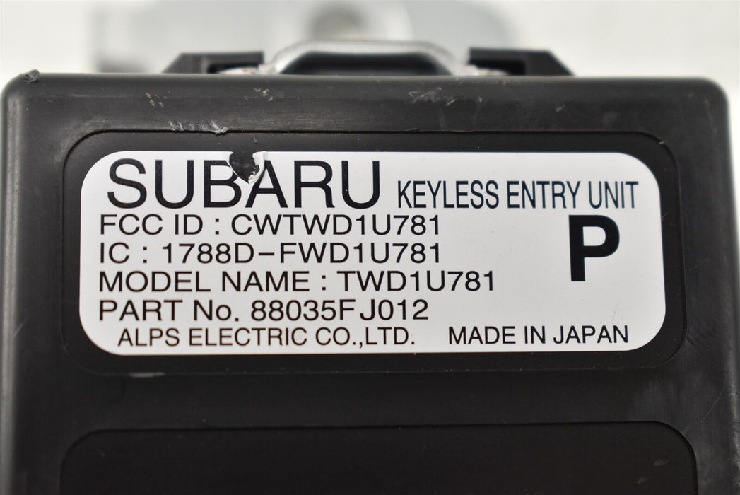2016 Subaru WRX STI ECU Key Ignition Immobilizer Cluster Set