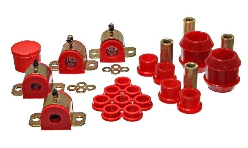 Energy Suspension Front/Rear Master Bushing Set Red For 00-05 Toyota Celica